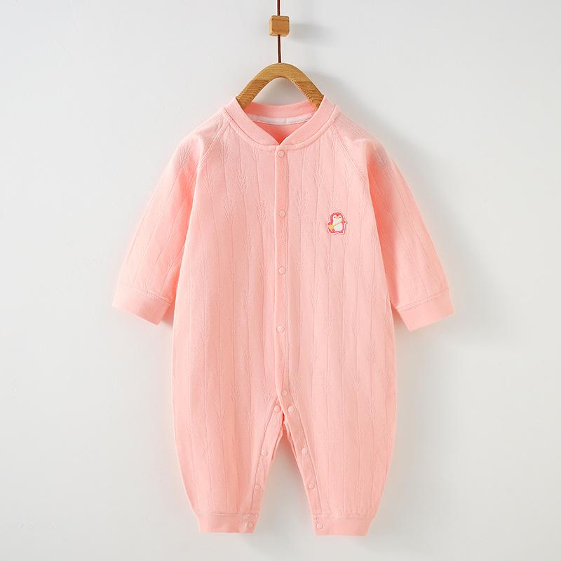 Pure Cotton Long Sleeve Baby Romper - Spring/Autumn Newborn Bodysuit & Boneless Pajamas