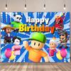 Partydekoration mit Stumble Guys Thema, Cartoon-Banner, Spaß für Kinder und Mädchen, Geschenk, Partyzubehör, Babyparty Foto-Accessoires