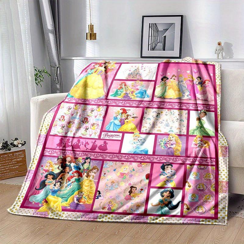 Coperta Principessa Ultra-Morbida, Calda, Accogliente per Soggiorno, Divano, Accessorio da Viaggio per Tutte le Stagioni Personaggio Cartone Animato Carino Decorazione per la Casa