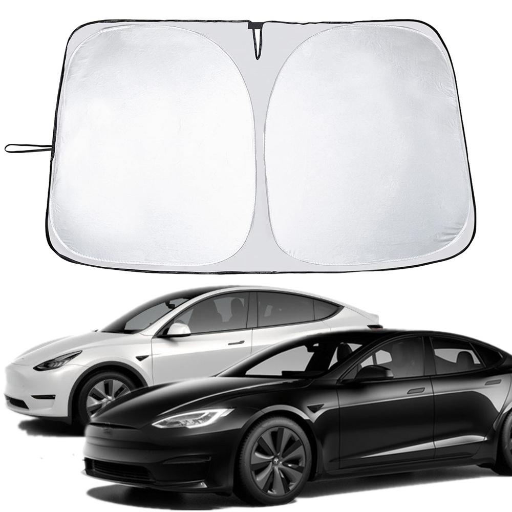 

Car Sun Shade Protector Parasol Auto Front Window Sunshade Covers Car Sun Umbrella Cloth for Tesla Model 3/Y 2018-2025