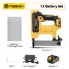 MELLWIN Cordless Electric Nail Gun 2 Mode Wireless Stapler Woodworking Framing Staple Gun Tools F30 For Makita 18V Battery Pin