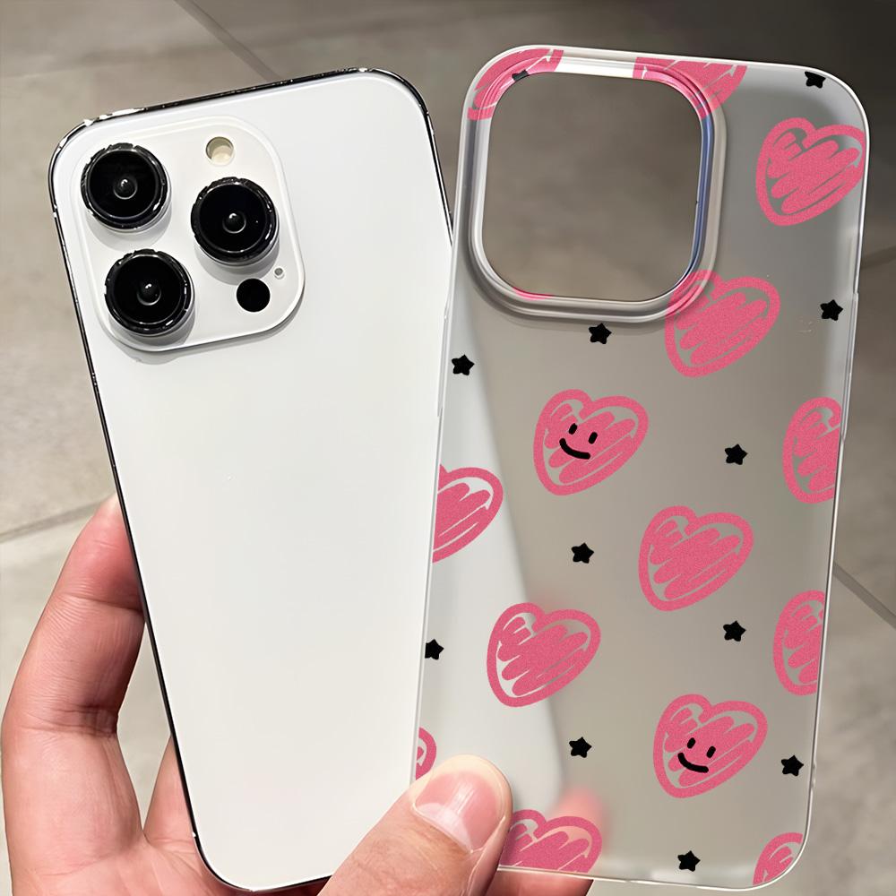 Huse pentru telefoane mobile pentru iPhone 11 13 15 Pro Max 12 14 Pro Max Husă iPhone 16 15 Plus 13 Pro 12 Textura mată Flori desenate pictate