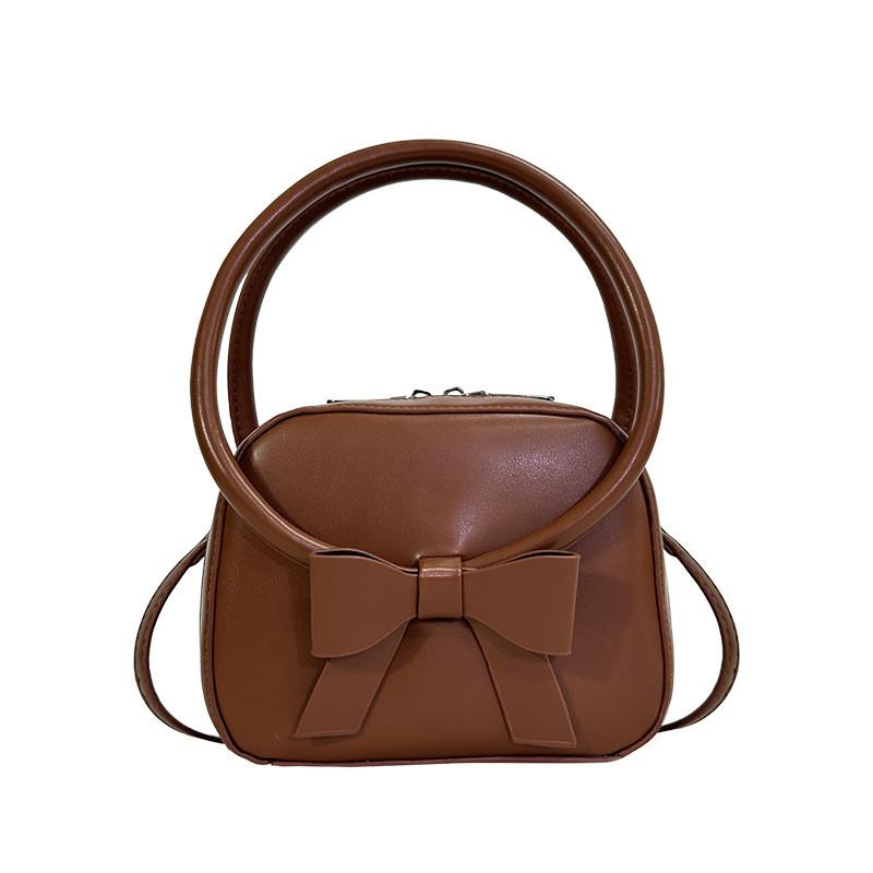 Adorable Cute Princess Shoulder Bag For Girls Fashionable Versatile Crossbody Purse коричневый