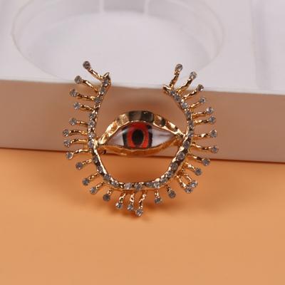 Retro Teufelsauge Brosche Weibliche Persönlichkeit Übertriebene Augenbrosche Designgefühl Anstecknadel-Accessoires