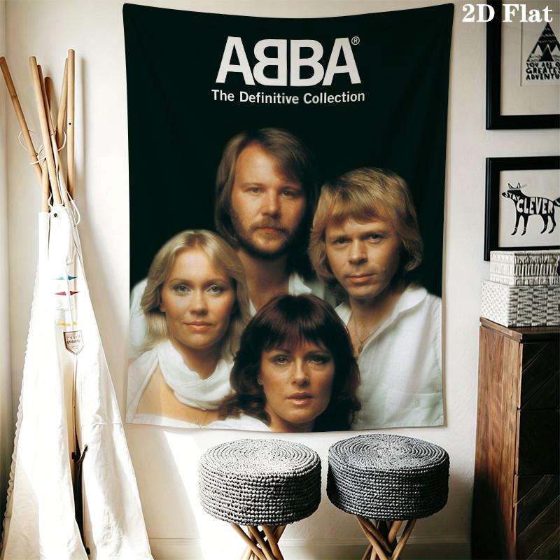 ABBA Wall Tapestry Aesthetic Wall Hanging Printed Fabric Blanket Decorative Tapestries for Bedroom Living Room Home Decor