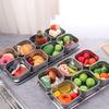 6/8 Grid Seasoning Storage Box Rectangular Dessert Ingredient Box Food Preparation Box  Hot Pot