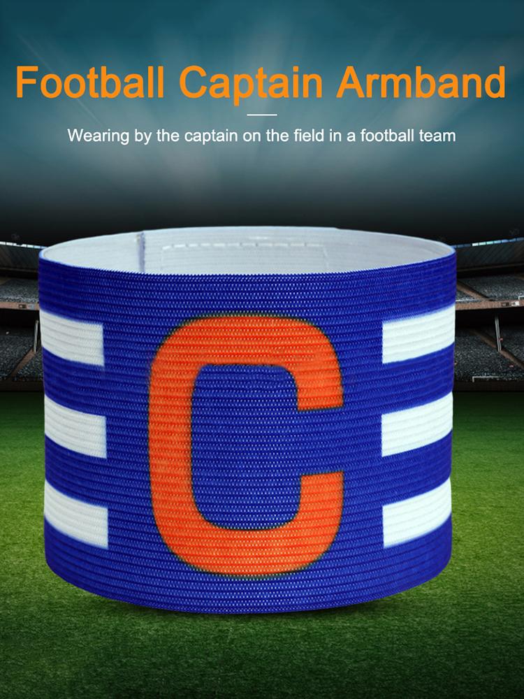 Fotboll Kaptensarmband Justerbart Ledare Tävlingsarmband med Kardborreband Brazalete Capitan Band för Fotbollskapten
