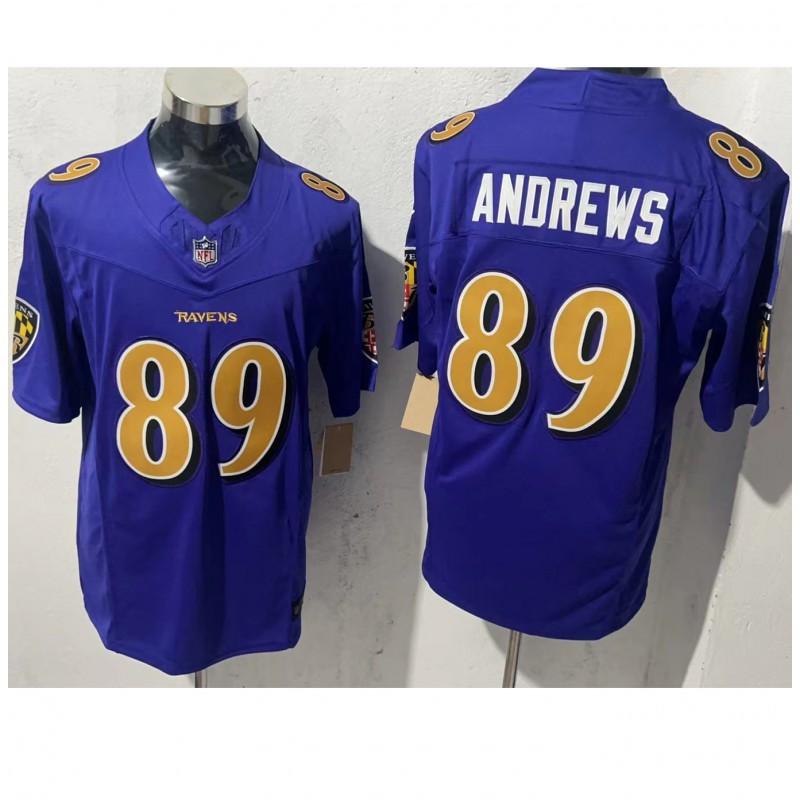 Baltimore Ravens NFL Camiseta de Fútbol Manga Corta Ropa de Equipo Bordada para Hombre Ropa Deportiva para Aficionados