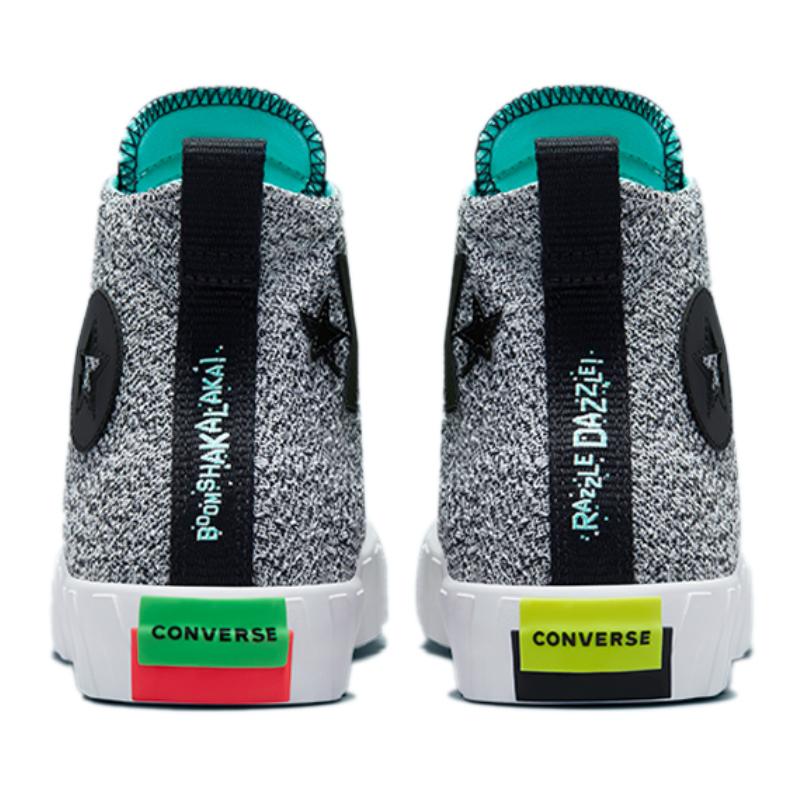 NBA X Converse Unt1tl3d Collaboration Casual and Comfortable High Top Espadrilles Unisex Grey Colour