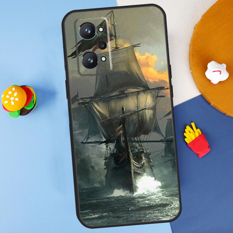 Segel Piratenschiff Boot Für Realme 14 13 12 10 11 Pro Plus GT 6 6T 5 GT7 Pro C55 C51 C21Y C25S C67 C75 C53 C61 Hülle