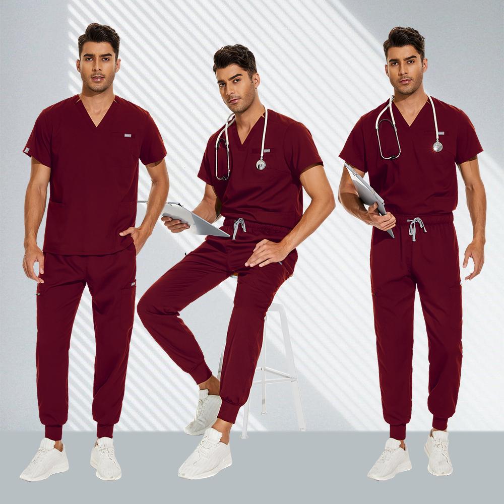 2025 neue Männer Medizinische Peelings Tops Hose Unisex Chirurgische Sets Frauen Schönheit Salon Uniformen Dental Cic Arbeitskleidung Overalls Pflege Kleidung