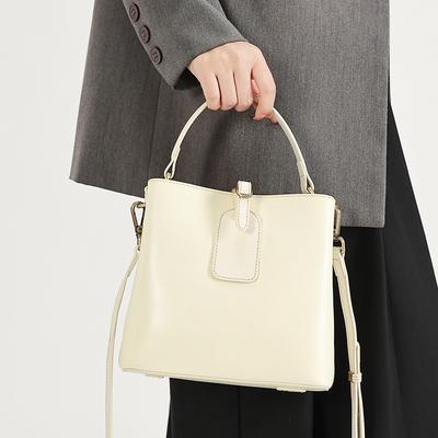 Erste Schicht Rindsleder Tasche Damen Neue modische vielseitige Beuteltasche High-End große Kapazität Umhängetasche Schultertasche