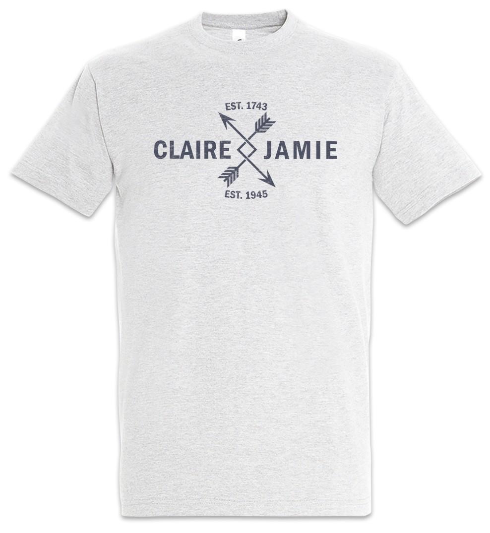 

Claire andJamie Mens T-Shirt Mens Womens Tees Top Scots Scotland Scotland Outlander Scottish M