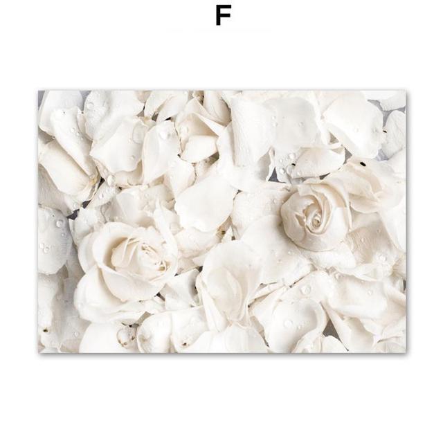 

Цветение пиона, розы, белые цветы, садовые постеры на скандинавскую тему, настенная живопись на холсте и принты, настенные панно для декора гостиной 40x50cm No Frame