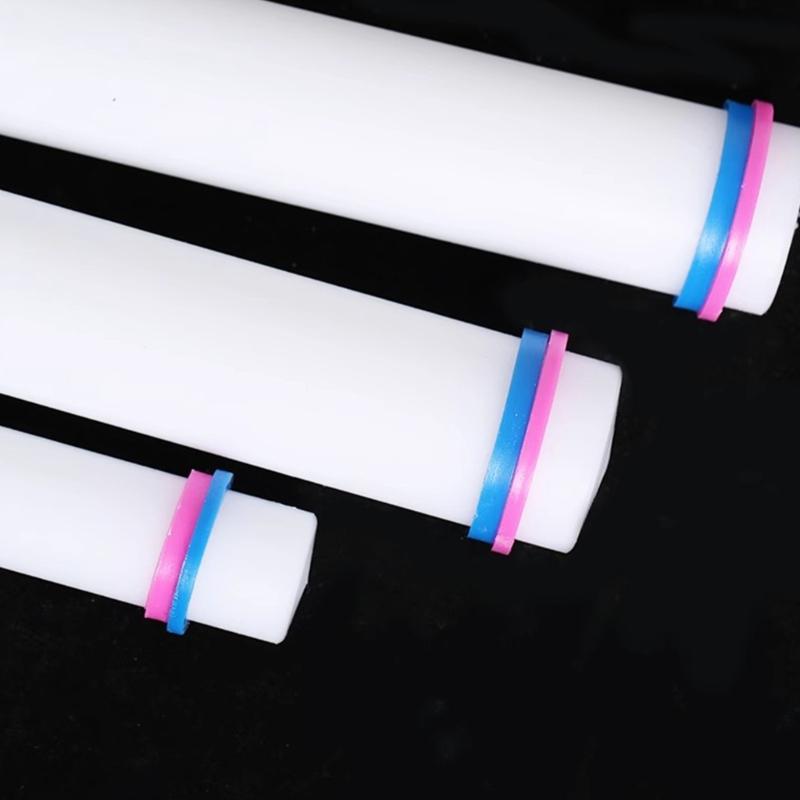 Adjustable Thickness Rolling Pin with Measurement Scale Plastic Dough Roller Kitchen Tool Pastry Making Accessories