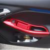 ABS Car Window Lifter Panel Frame Decoration Cover Trim Sticker For Ford Focus 3 MK3 MK4 2015-2018 Interior Accessories