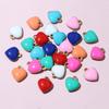 20pcs 9x8mm Enamel Small Heart Charms Pendant Stainless Steel DIY Jewelry Making Accessories Findings for Bracelet Earrings