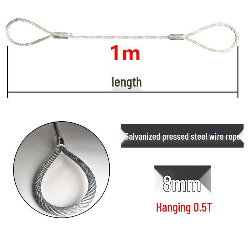 Wanzun Galvanized Steel Wire Rope Lifting Sling