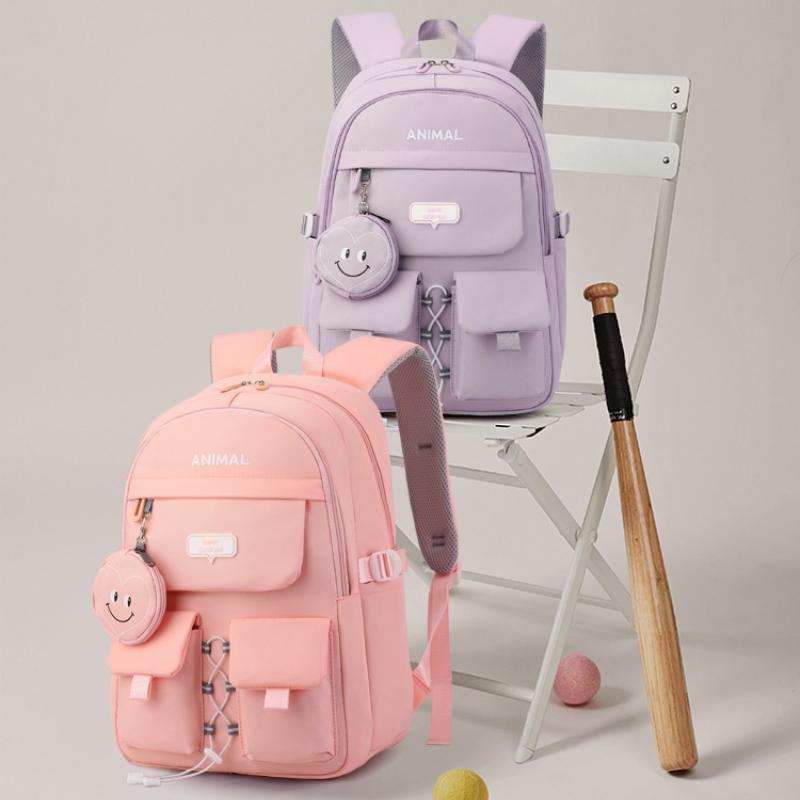 JLD Genți de școală noi, din nailon de înaltă calitate, rezistente la uzură, pentru elevi de liceu, ghiozdan la modă, de culoare solidă, rucsac de mare capacitate pentru fete și adolescenți