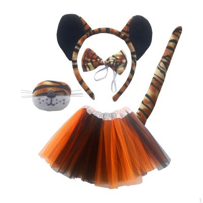 Halloween Tiger Costume Cosplay Decoration Hair Hoop Ear Headband for Stage Shows Carnival Year