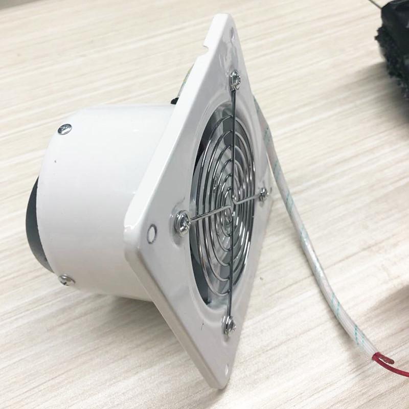 

4/6/7inch Exhaust fan Booster Fan Extractor Metal Square Intake Ventilation Window Pipe Fan for Bathroom Toilet Kitchen