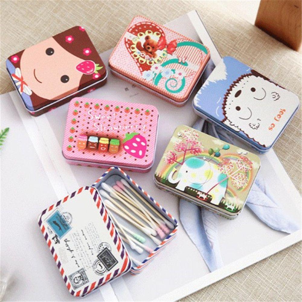 Organizer Box Iron Hairpin Jewelry Box Mini Cartoon Storage Boxes Dustproof