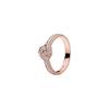 Funkelnder Knotenlegierung Ring Unisex Ringe Gold 180997CZ