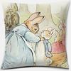 Cute Cartoon Rabbit Printing Series Pattern Pillowcase Square Pillowcase Home Office Decoration Pillowcase
