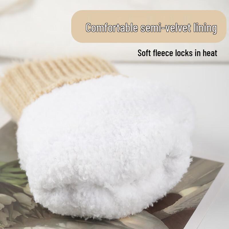 Double-layer Warm Knitted Touch Screen Gloves