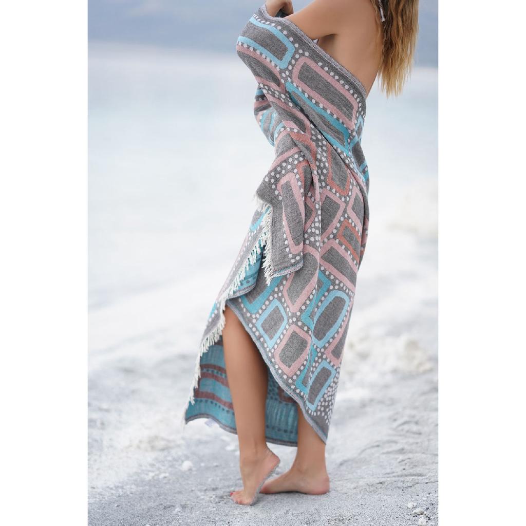 - Pestemal aus 100 % Baumwolle – Strand-Peshtemal – Speziell entworfene Strandkreation – Hamam-Peshtemal