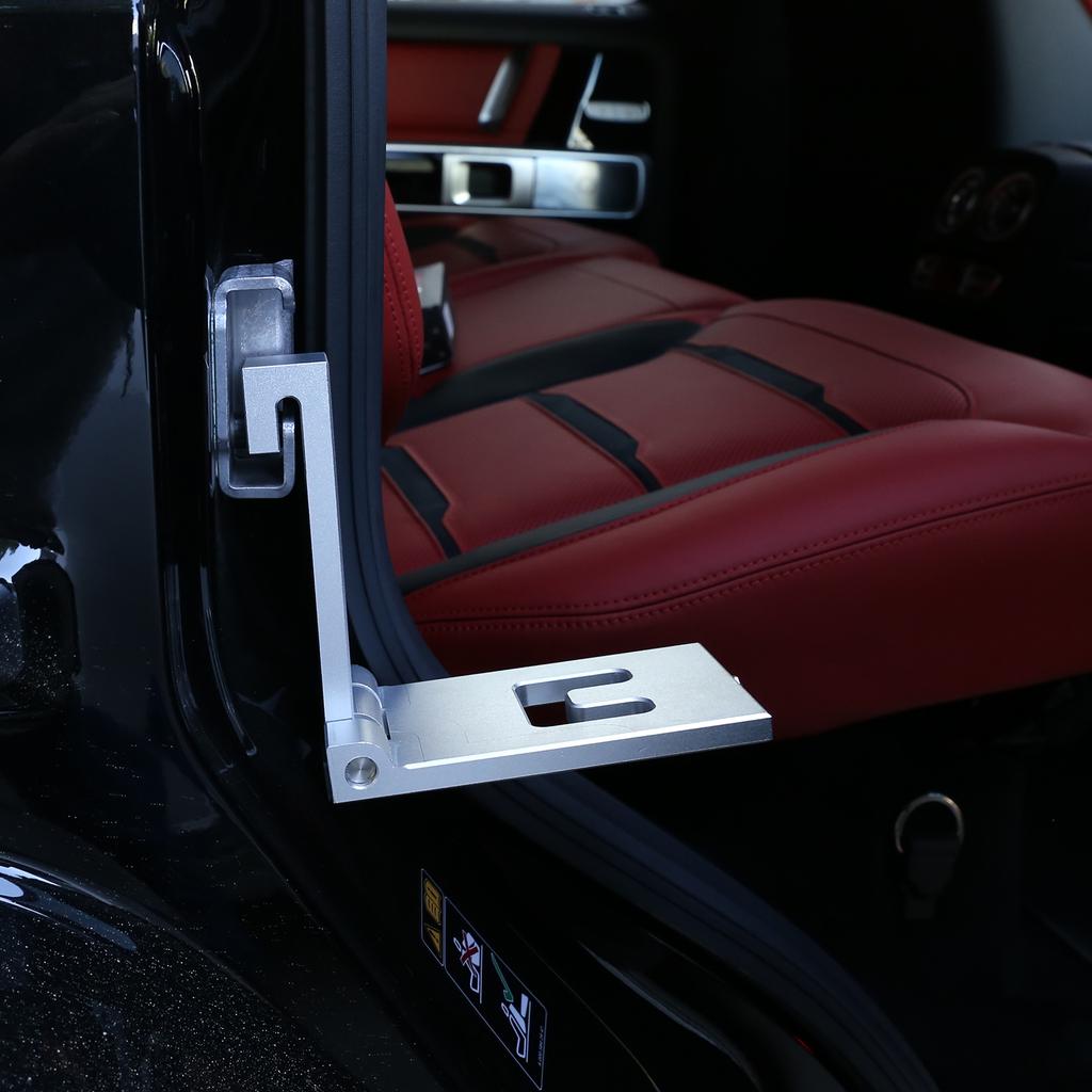For Mercedes Benz G class W463 2004-22 Car Roof Rack Step Foldable Car Door Step Latch Hook Auxiliary Foot Pedal Car