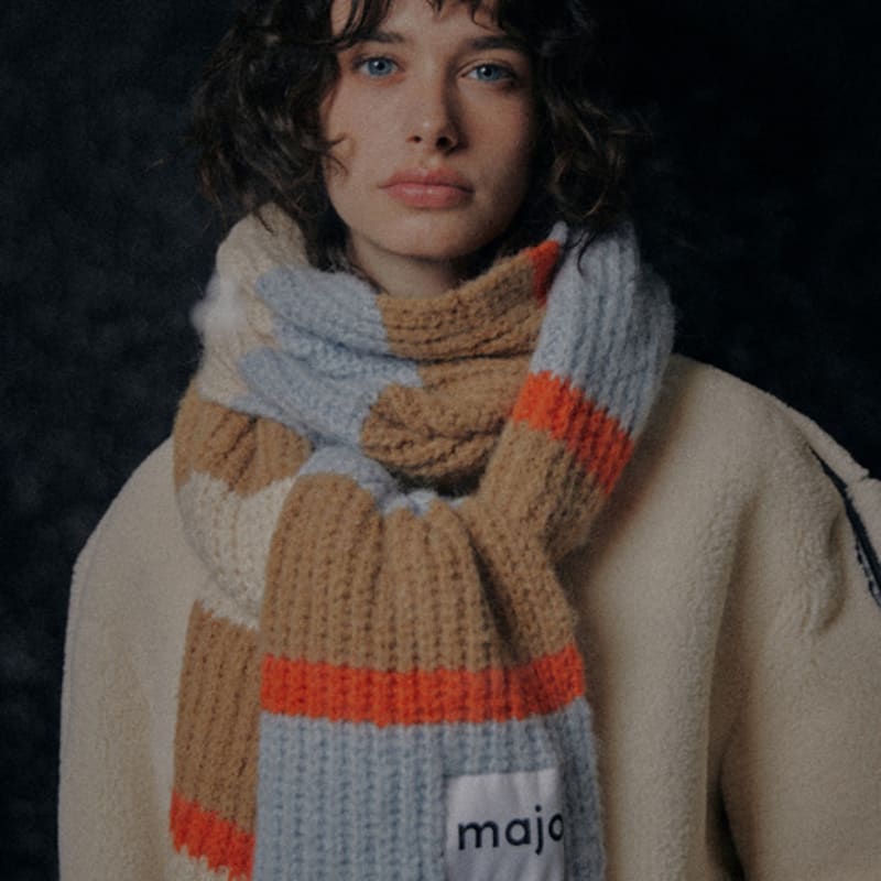 

Majo Factory Custard Muffler [Sky Blue] FREE