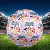 KPop Demon Hunters Print Size 5 Soccer Ball, PU Wear Resistant Football for Match Training and Daily Practice, Birthday Gift for Soccer Fans