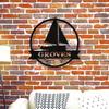 Custom Metal Tin Sign Nautical Sailboat Personalized Wall Art Home Decor