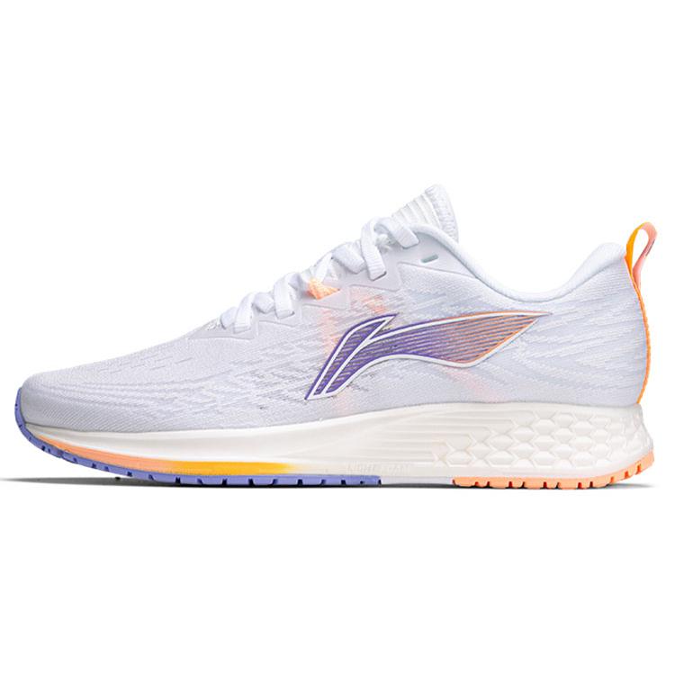 

LiNing Red Hare 4 Cushioning Anti Slip And Wear Resistant Low Top Light Foam Running Shoes Women s White Orange 35.5