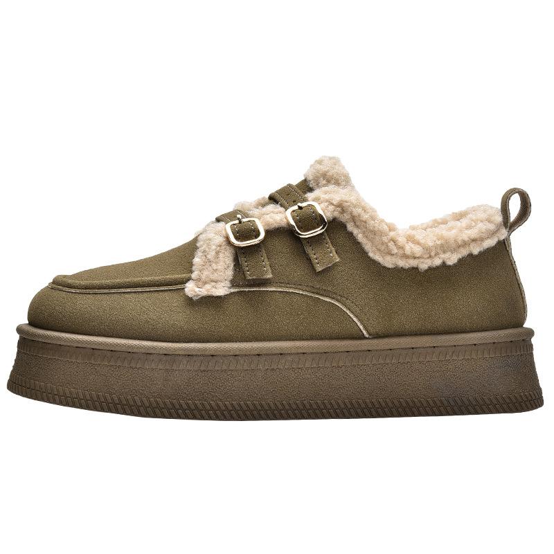 

Зимние новые повседневные бархатные туфли на толстой подошве женские повседневные зимние ботинки 2668 35