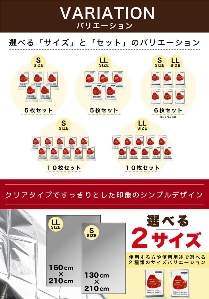 Disaster Supplies Aluminum Sheet Insulation Disaster Prevention Cold Protection Preparation Portable Mountain Climbing Camping Emergency Blanket Size