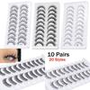 Natrual Long False Eyelashes Handmade Fake Eyelash Eye Makeup Tools  Eye Lash Extension