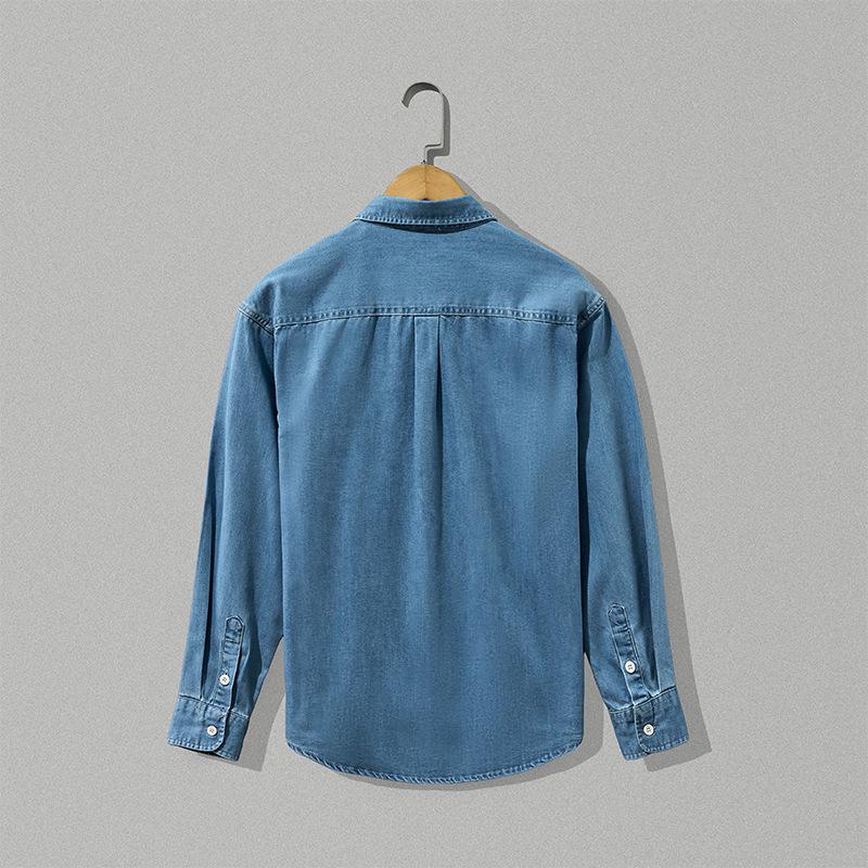 Men's Casual Denim Shirt Jacket - Loose Fit, Trendy & Versatile