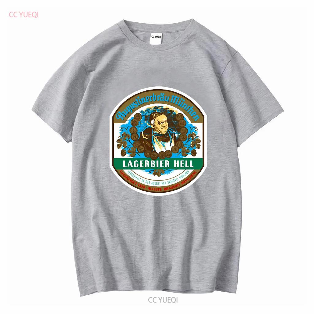Augustiner Hell Beer Essential T Shirt ALL SIZE Vintage Washed Homme Streetwear Unisex Comfortable Designer Clothes Soft