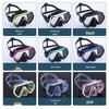 Large Frame Anti-Fog Diving Mask with Tempered Glass and Nose Clip for Adults