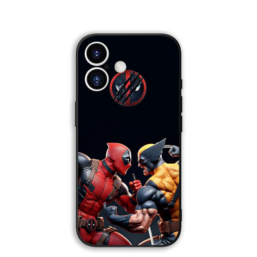 Cover for Apple iPhone 17 16 Plus 13 12 Pro Max Mini X XR Xs ProMax 16E 15+ 17+ Air Phone Case Wolverine Marvel Deadpool