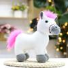 Plush Toy Rotatable Simulation Pony Doll Zodiac Horse Ornament Rag Doll Year of Horse Mascot