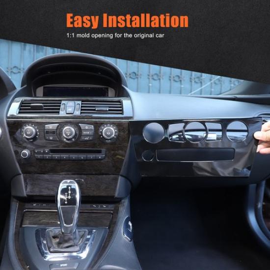 Gossy Black Center Air Outlet Frame Trim Cover For BMW 6 Series E63 E64 2004-09