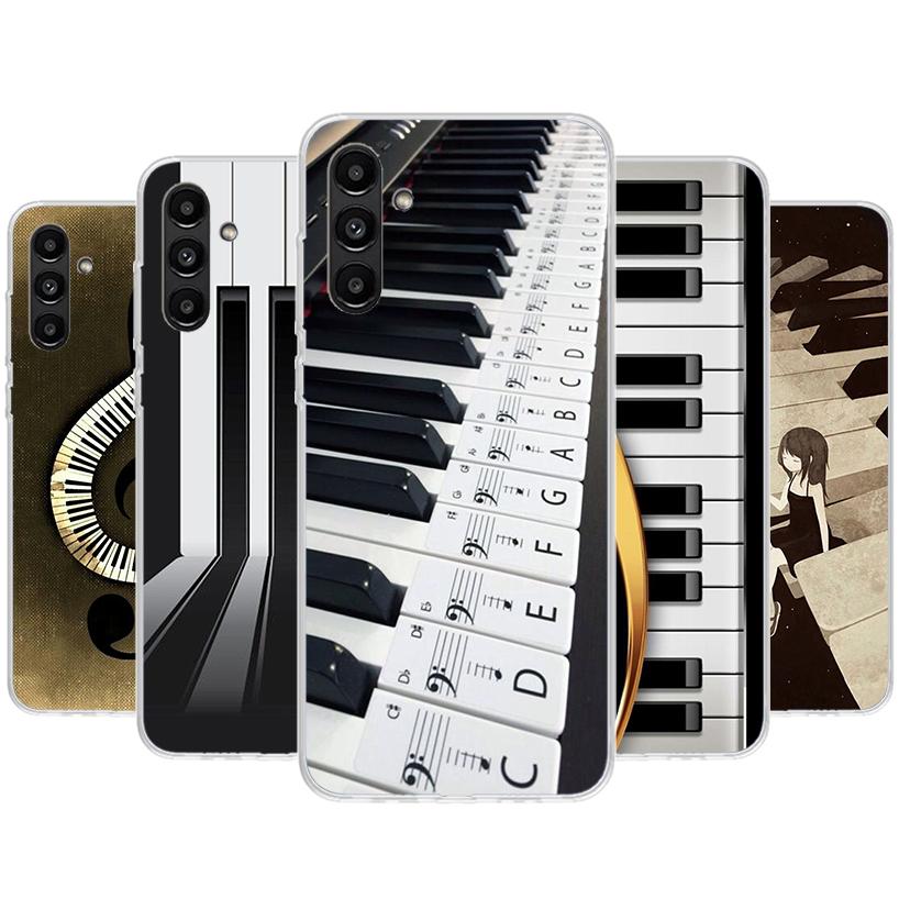 Musik Klavier Tastatur Handyhülle Für Samsung Galaxy A56 A55 A54 A53 A16 A15 A14 A13 A36 A35 A34 A33 A26 A25 A24 A23 A05S A04S A03