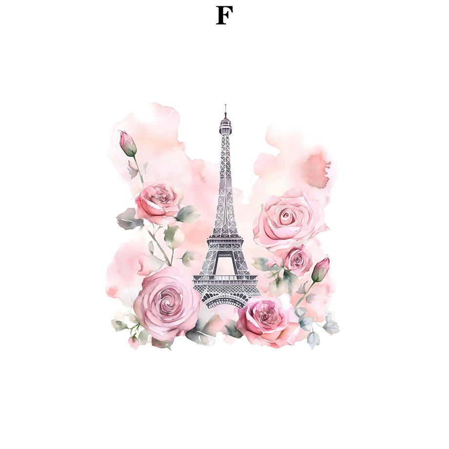 

Paris Fashion Art Poster Pink Eiffel Tower Perfume Bottle Wall Art Canvas Painting Nordic Poster Home Living Room Decor anime 13x18cm No Frame