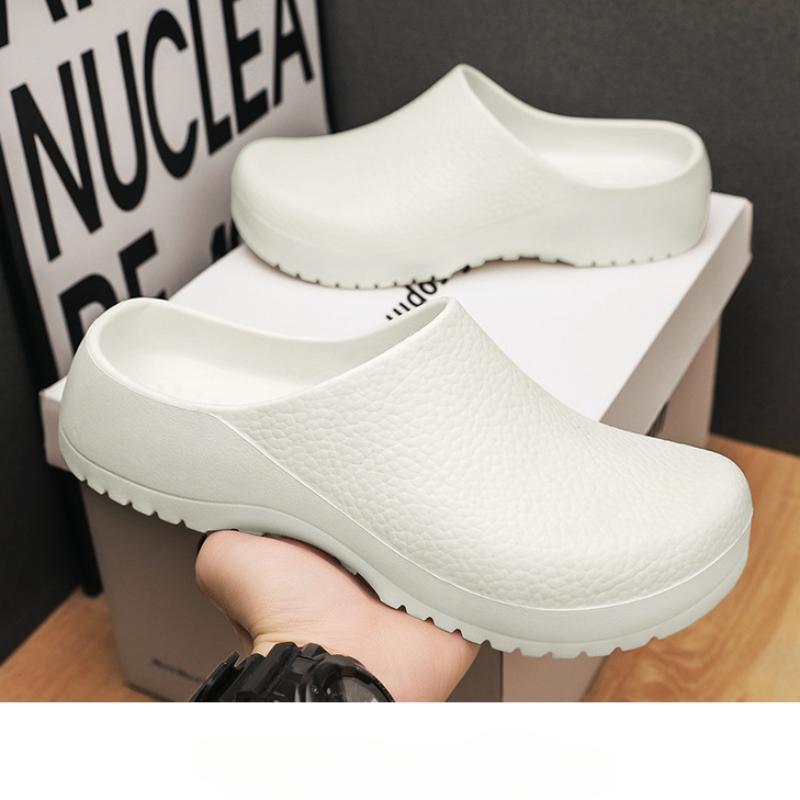 New Men Waterproof Light Shoes Outdoor Casual comfor Slippers Kitchen anti slip Fishing sandals Baotou Fashion Open Heel Zapatos