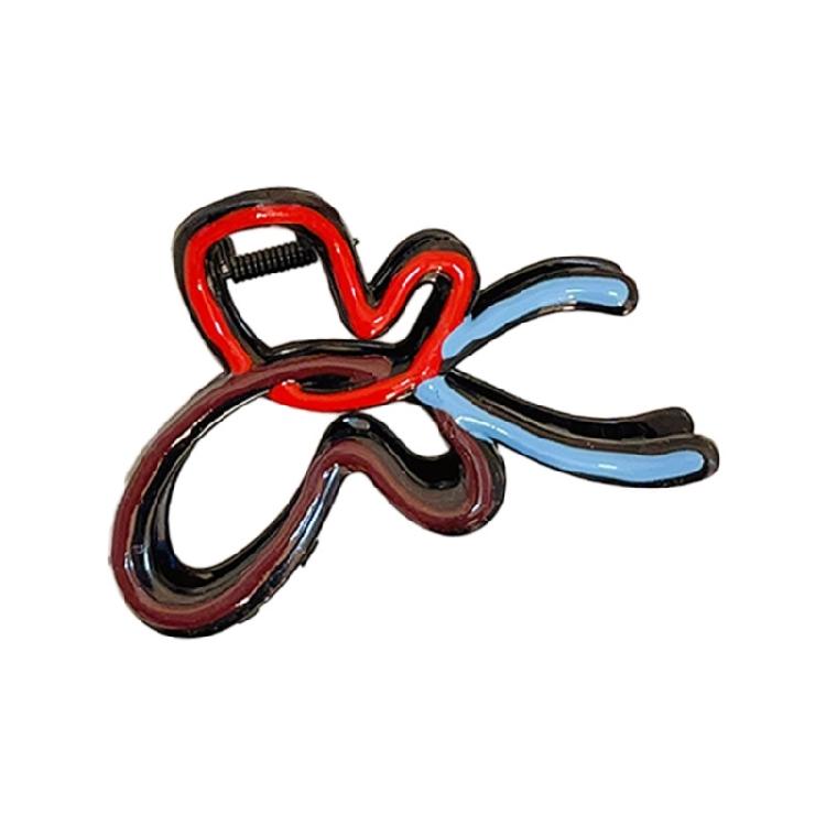 

Color Contrast Bowknot Hair Clip Comfortable To Wear Hair Styling Clip For Various Hair Type Women Hair Decoration