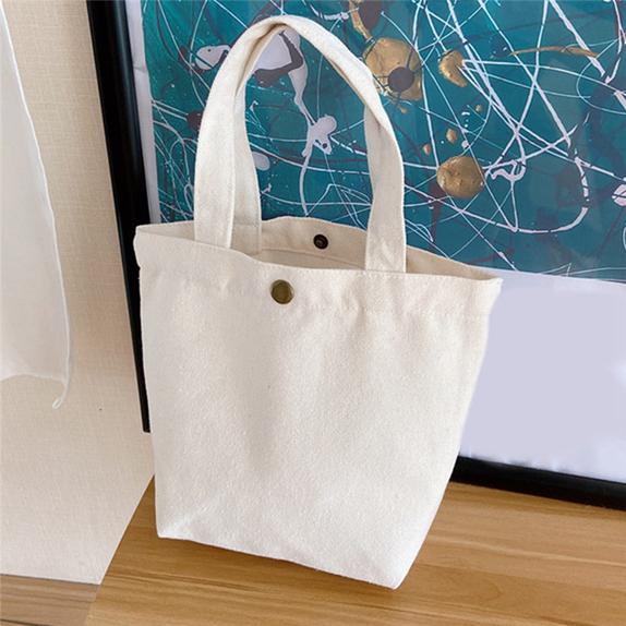Fashion Women Solid Color Mini Handbags Women Canvas Tote Ladies Casual Bag Girl Student Cloth Bags