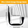 9PC Garage Hook Heavy Duty Wall Mount Hook Hanging Wall Mount Hanger for Ladder Extension Garden Tool
